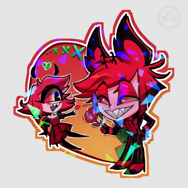 Alastor and Niffty Valentines 2025