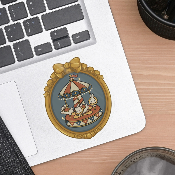 Vinyl Die Cut Stickers - Merry go round