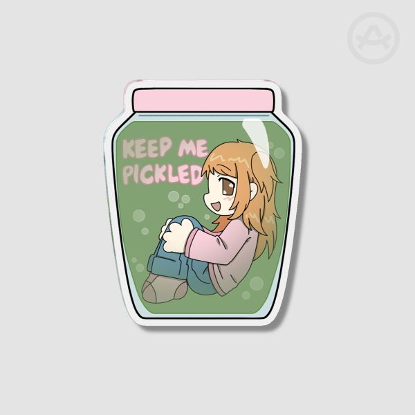 p~chan in a jar fridge magnet