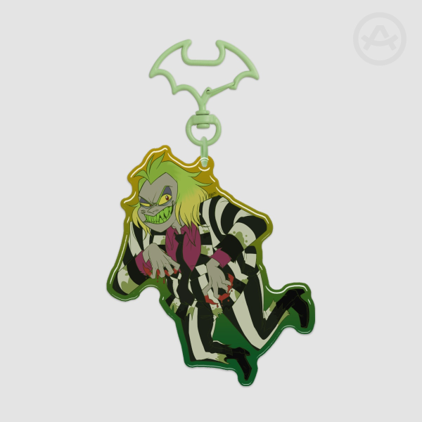 Beetlejuice - Epoxy Acrylic Keychain
