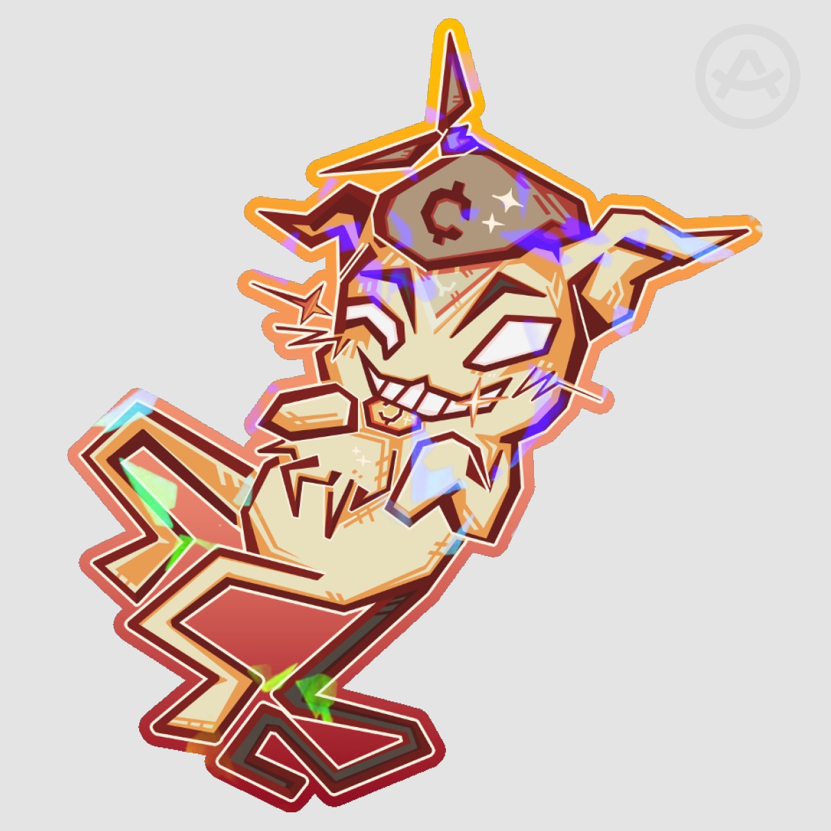 Mewgenics Dack Geometric Sticker
