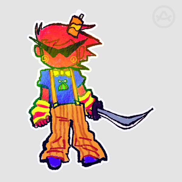 trickster dirk sticker