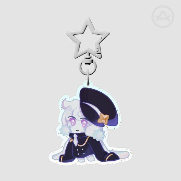 Milky Way Glitter Keychain