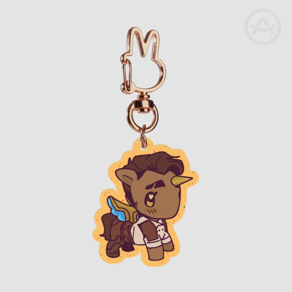 Jaycepony Glittery Acrylic Keychain
