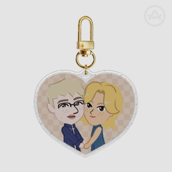 Mii Chanlix Epoxy Keychain w/ Glitter