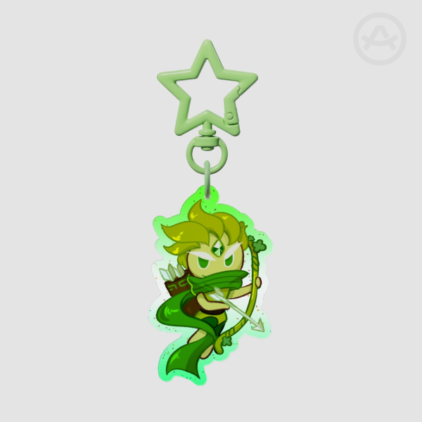 Wind Archer Glitter Keychain