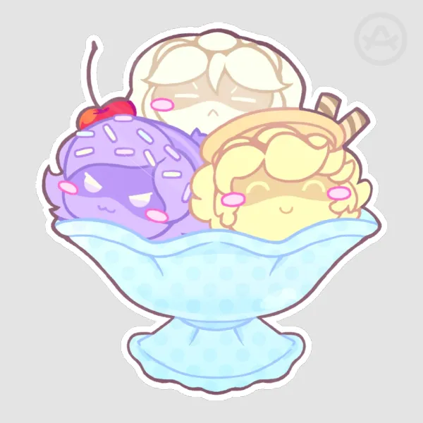 Murder drones icecream sticker