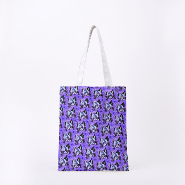 Micho Stamp Full-print Canvas Tote Bag - 15.3″x13.4″(39x34cm)