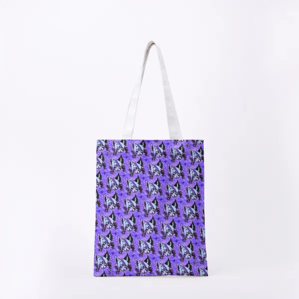 Micho Stamp Full-print Canvas Tote Bag - 15.3″x13.4″(39x34cm)