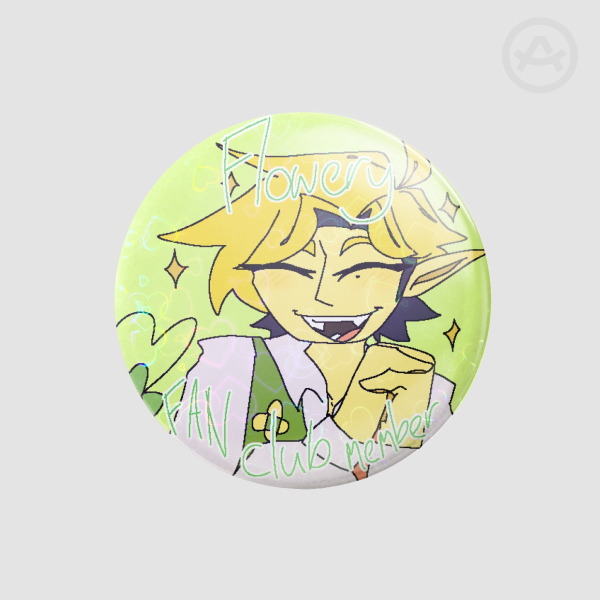 [DELTARUNE] Flowery Fan Club Round Badge