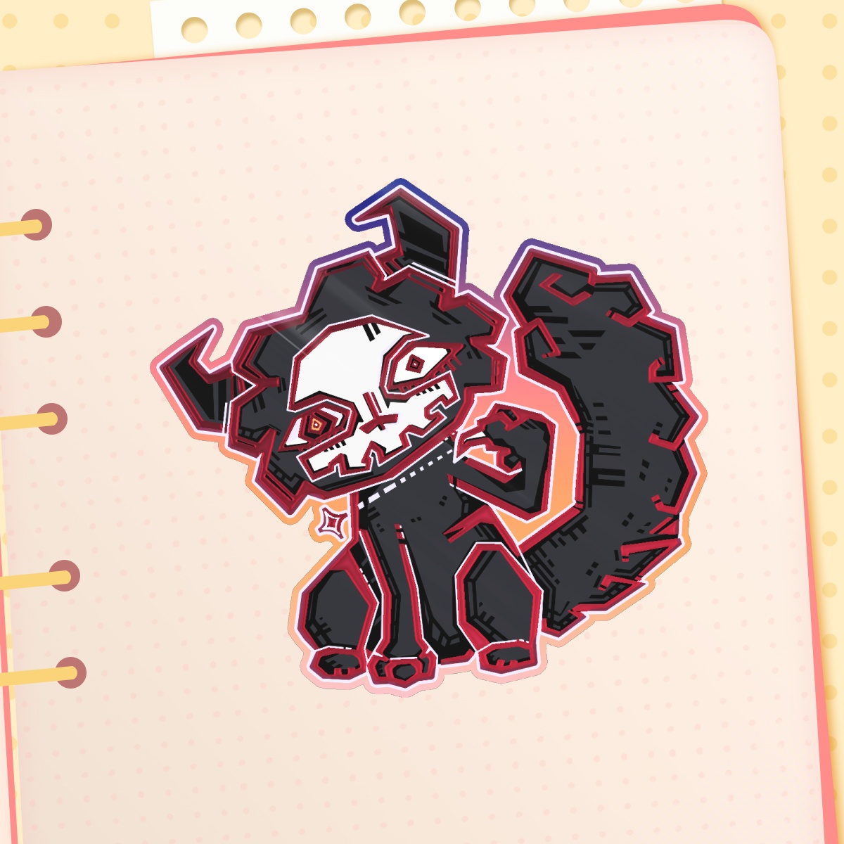 Mewgenics Morana Geometric Foil Sticker