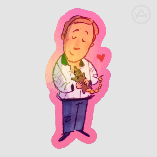 Driver and his creature (sticker)