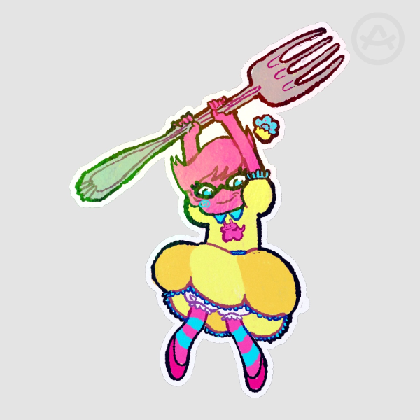 trickster jane sticker