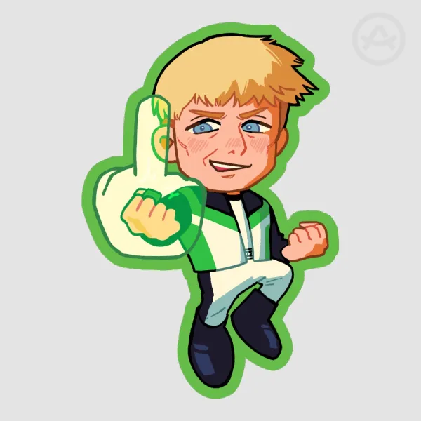 Green Lantern Guy Gardner Sticker (DC/Superman Movie)