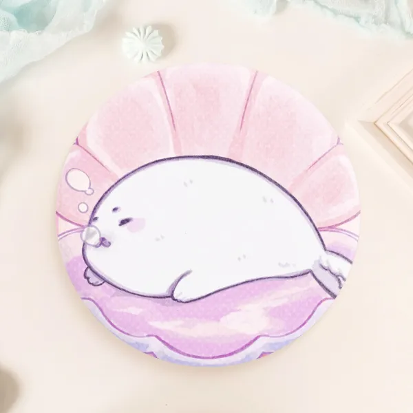 Eepy seal Plush Badges