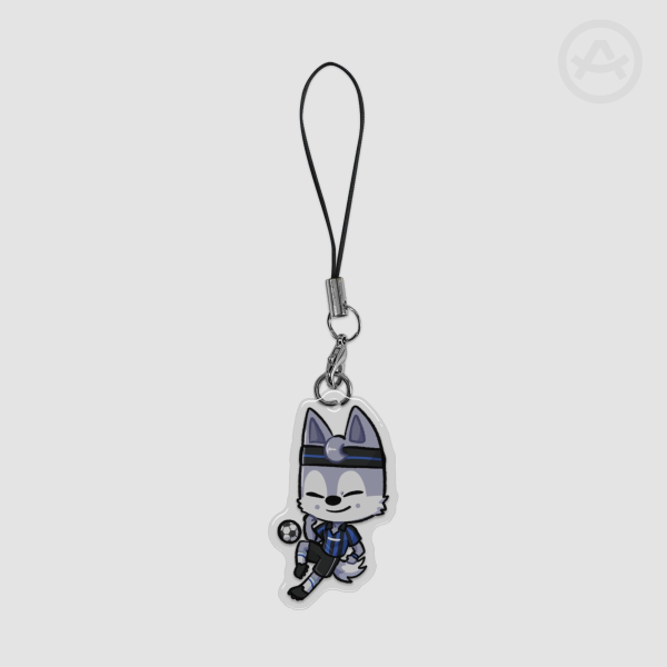 World Cup Wolf Phone Charm