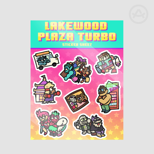 Lakewood Plaza Turbo - Coated Paper Sticker Sheet