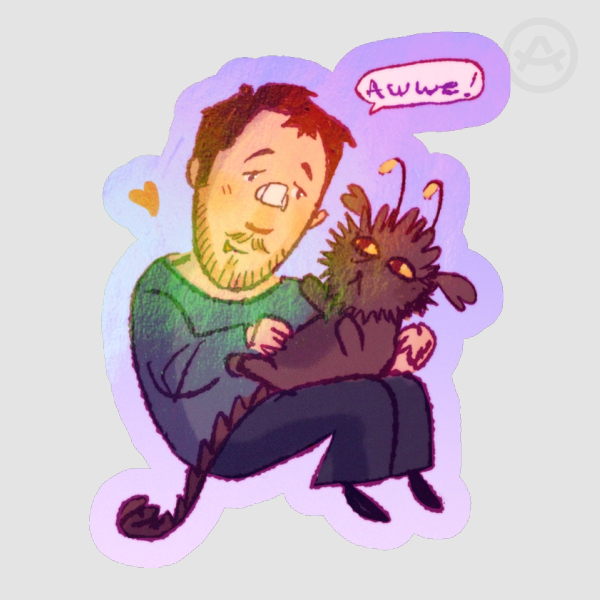K and his oddity (sticker)