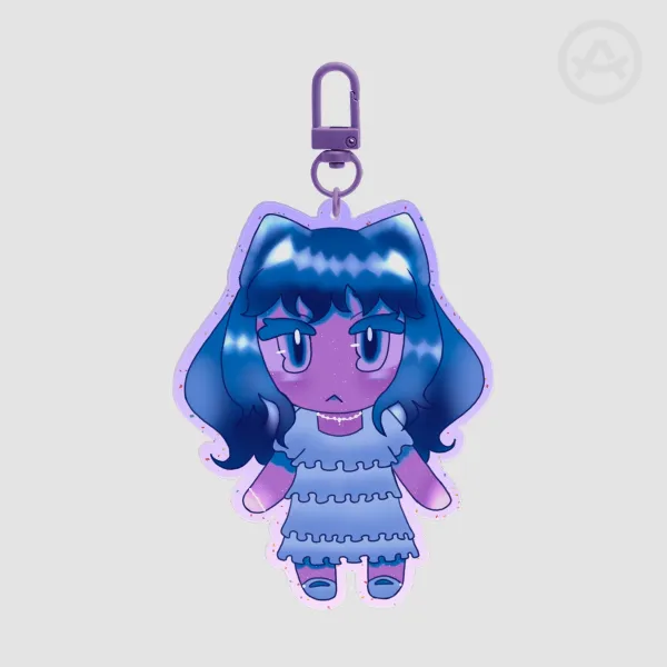 Olly glitter keychain