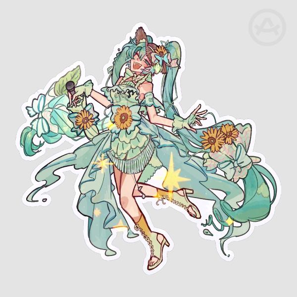 Magical Mirai 2026 Hatsune Miku summer Die Cut Stickers
