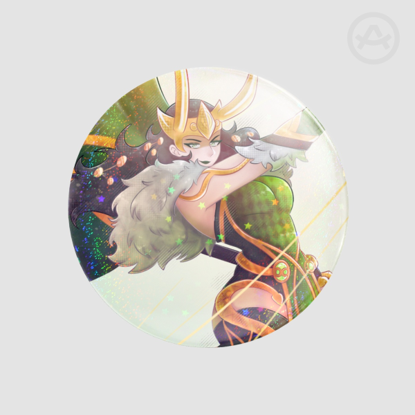 lady loki Round Badges (Button Pins)