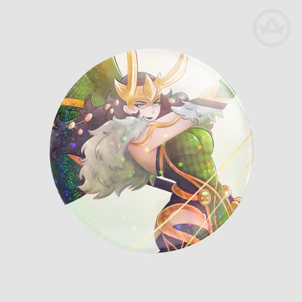 lady loki Round Badges (Button Pins)