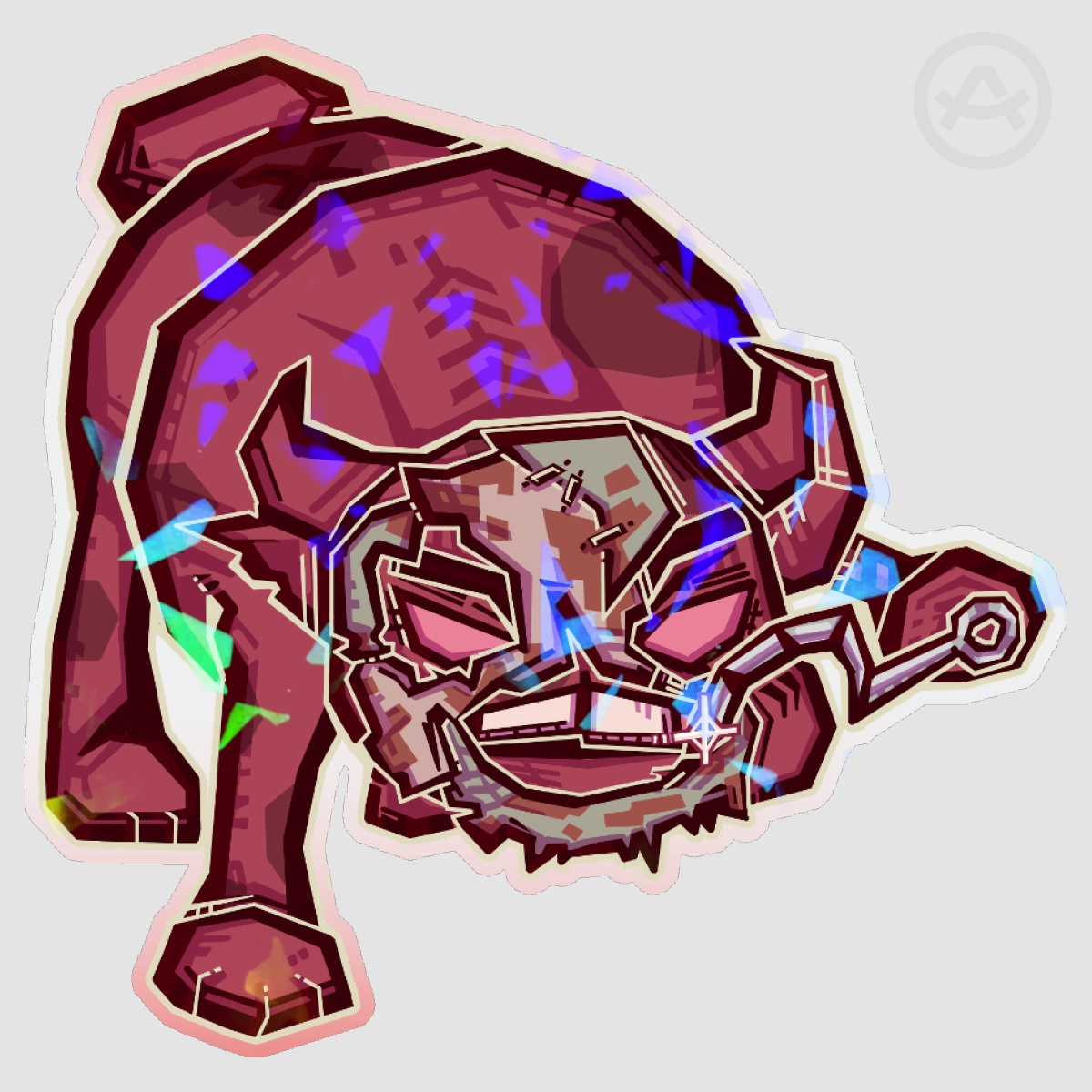 Mewgenics Gein Geometric Sticker