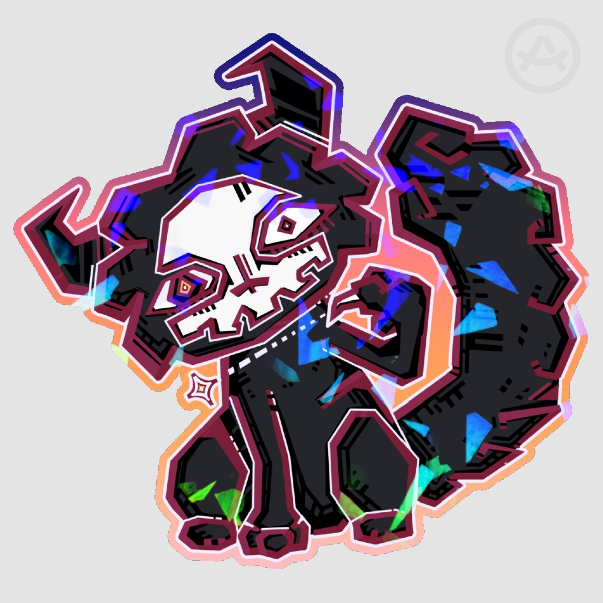 Mewgenics Morana Geometric Sticker