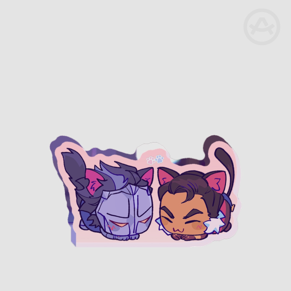 VKJC kittens Thick Acrylic Stand No Base