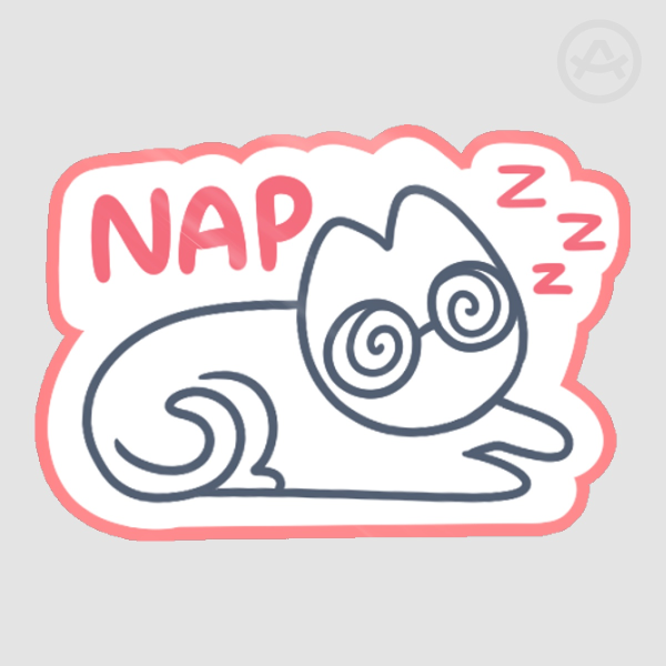 Nap Kitty Sticker