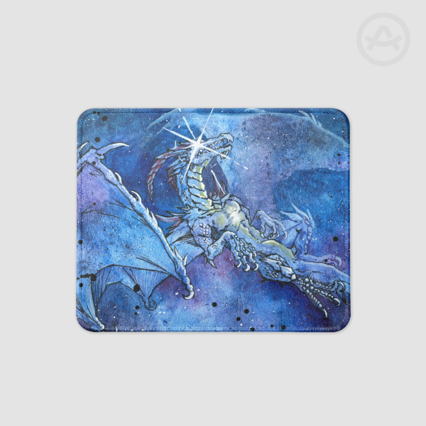Cosmic Dragon Square Mouse Pad