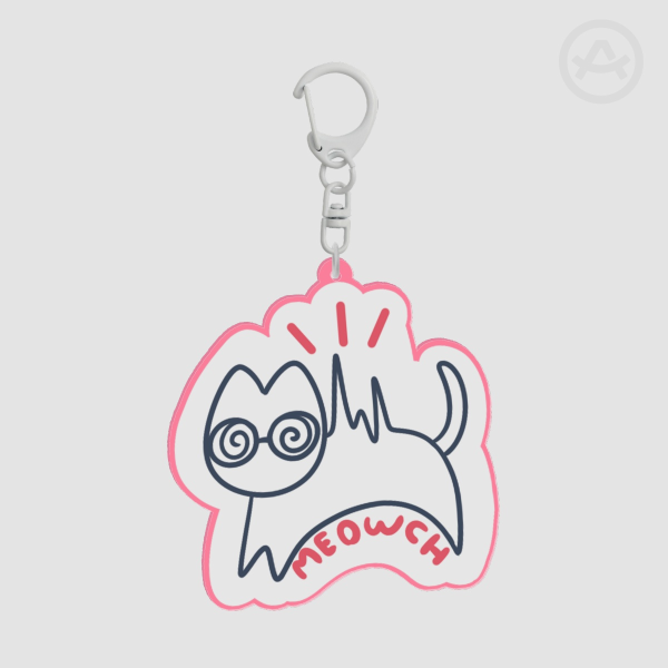 Meowch Kitty Keychain