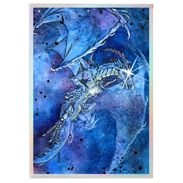 Cosmic Dragon Art Board with Rainbow-Edged - 5.8" x8.3"(148x210mm)