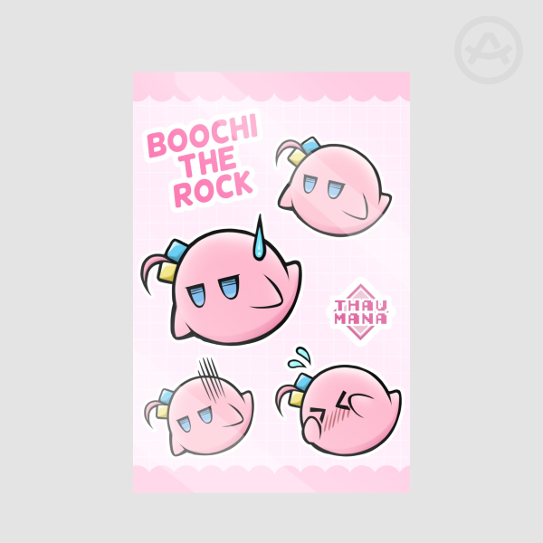 Shy Ghost BOOCHI | Bocchi the Rock - Sticker Sheet
