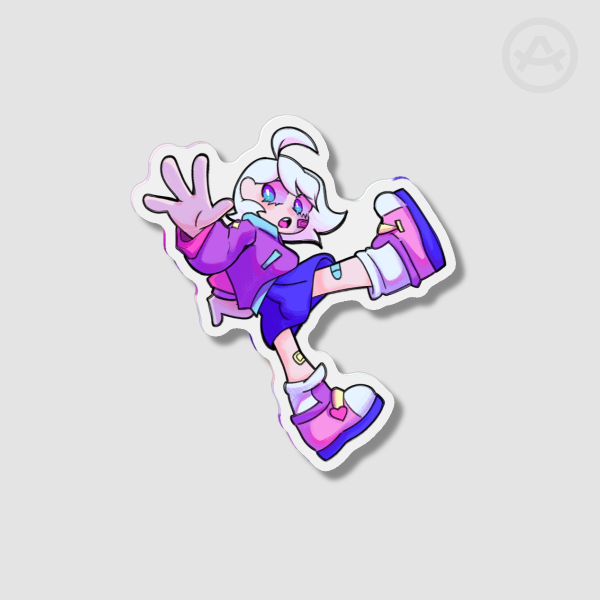 Sin Falling Fridge Magnet