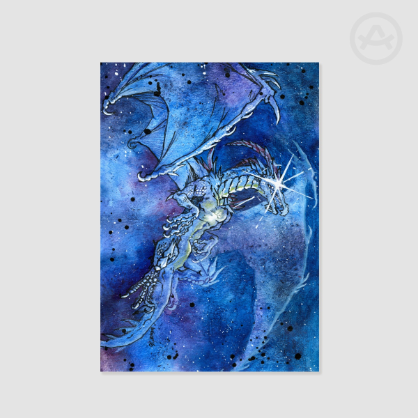 Cosmic Dragon A4 Poster