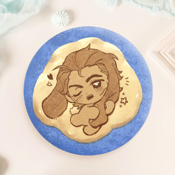 Creme Brulee Miguel Plush Badge