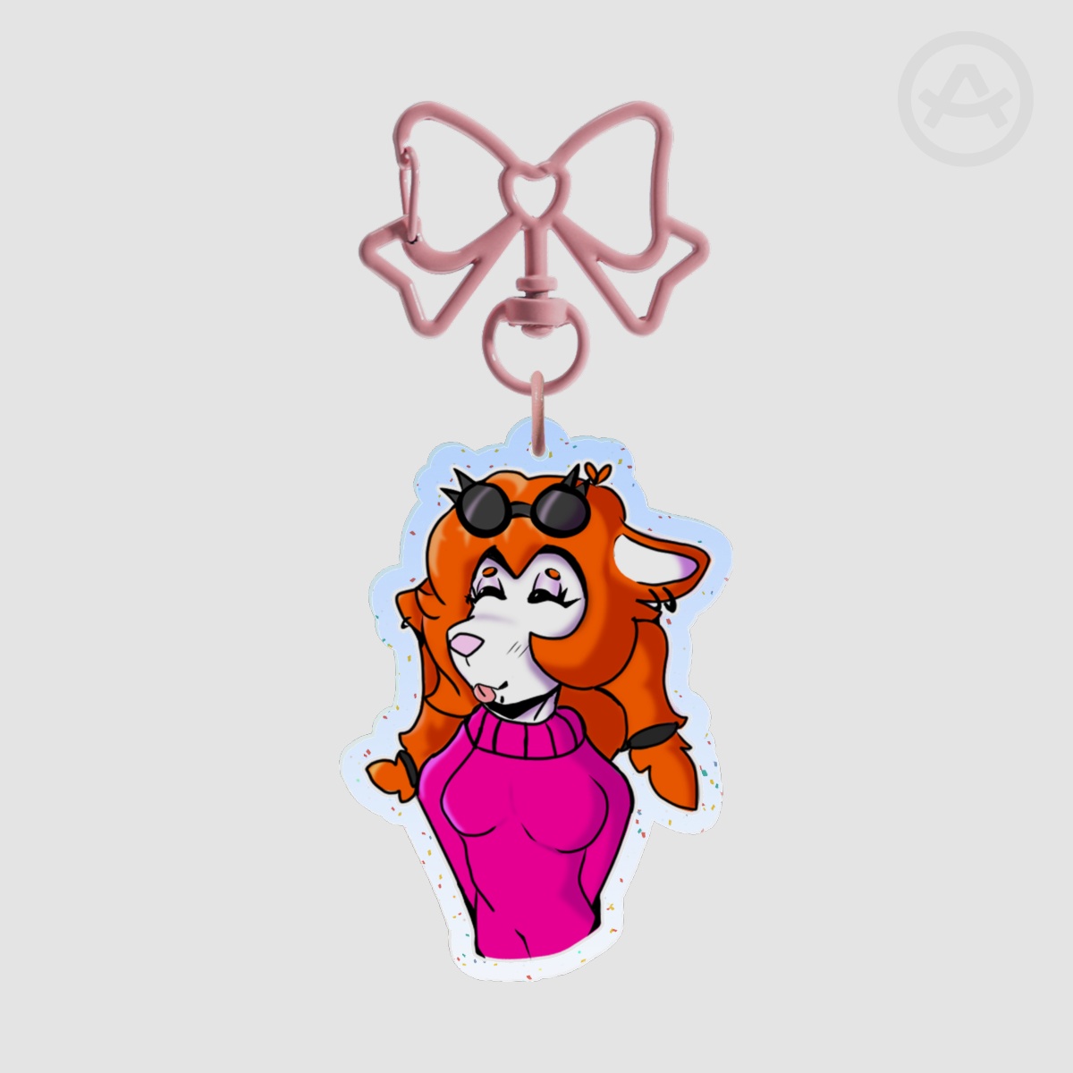 Pad (Mii OC) Kyaradachi Life Collab Colored Edge Acrylic Keychains