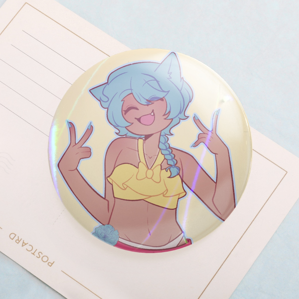 Summer Ari (Oc) Round Badges (Button Pins)
