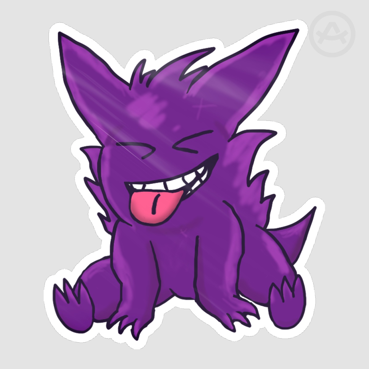 Gengar Glossy Sticker
