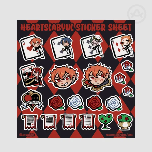 Heartslabyul - Sticker Sheet - [TWST]