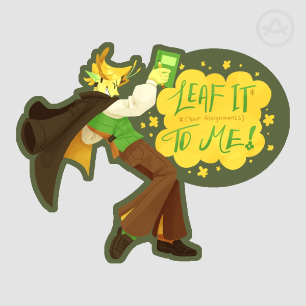 Leaf it to me! (School) - Sticker