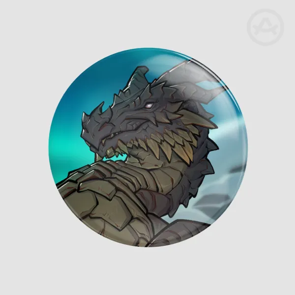 Paarthurnax Button Pin