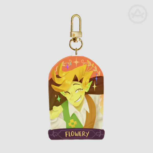 Flowery - Two sided Keychain