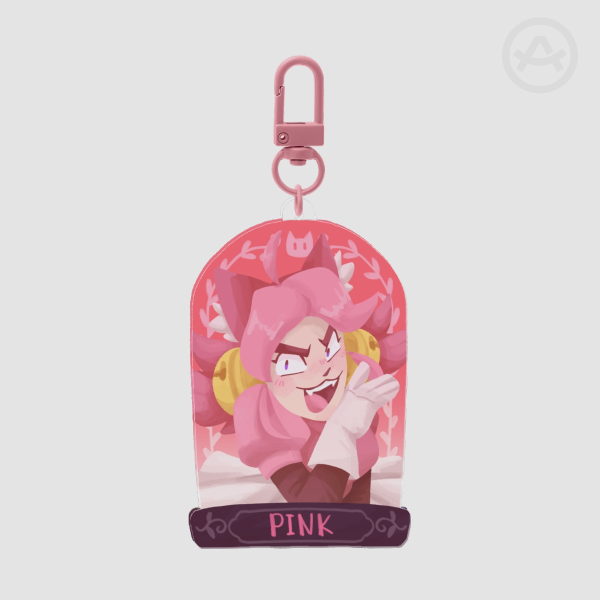 Pink - Two sided Keychain