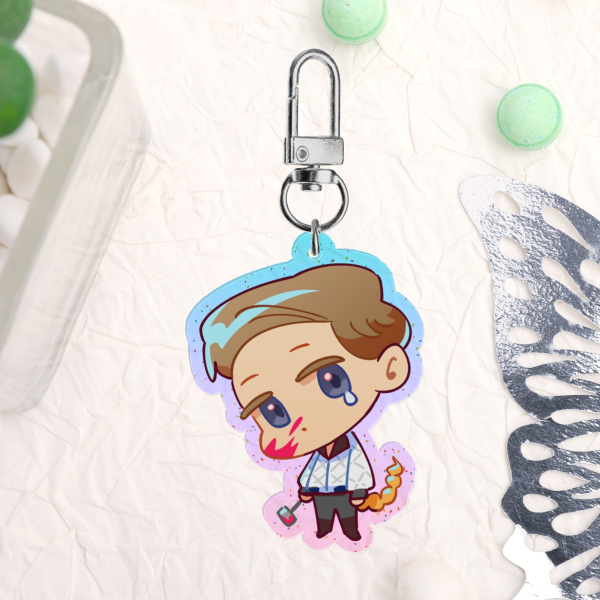 Driver glitter keychain