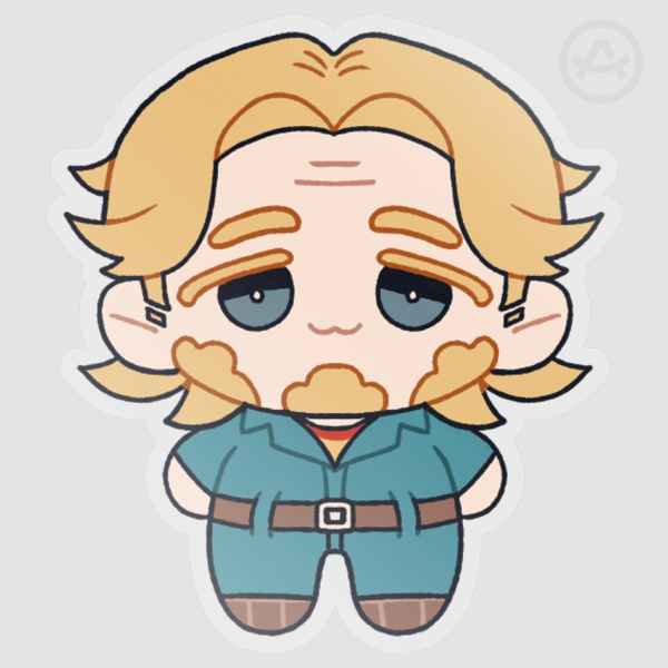 Curly Baby Sticker
