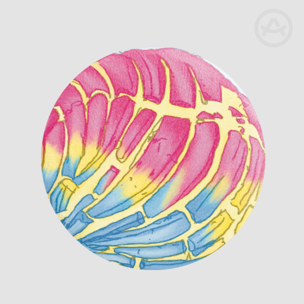 PANsexual Dulce Concha Plush Badge