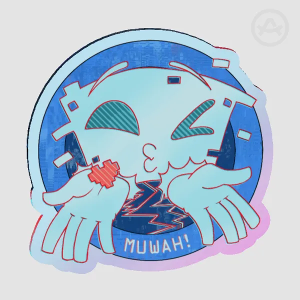 Muwah! System AI Acrylic Pin- Small