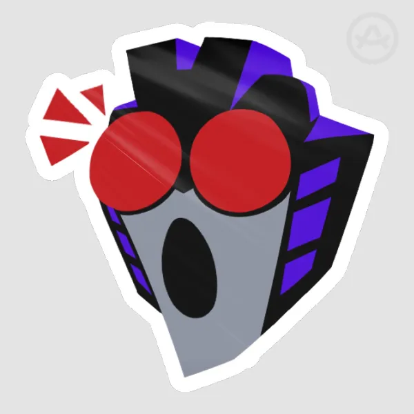 Shocked Star Die Cut Sticker
